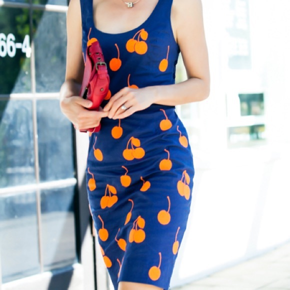 Anthropologie Dresses & Skirts - Anthropologie Leifnotes cherry print retro pinup dress 🍒 size 2